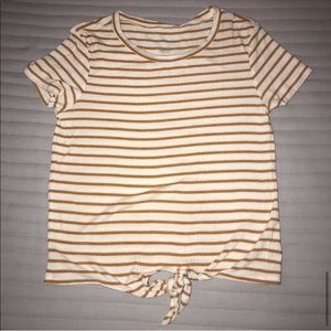 Striped American Eagle Shirt With Tie